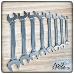 Juego de 8 Llaves Fijas de Dos Bocas Abiertas Beta