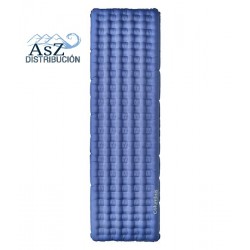 Colchoneta de Acampada Hinchable de Tejido Reciclado Pyrenees Azul Columbus