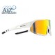 Gafas Deportivas Pulse Race - Blanco y Dorado con Lentes Revo 4kaad