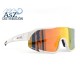 Gafas Deportivas Pulse Race - Blanco y Dorado con Lentes Revo 4kaad