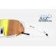 Gafas Deportivas Pulse Race - Blanco y Dorado con Lentes Revo 4kaad