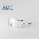 Gafas Deportivas BEAT RACE - Blanco & Negro con Lentes de Espejo Plateado 4kaad