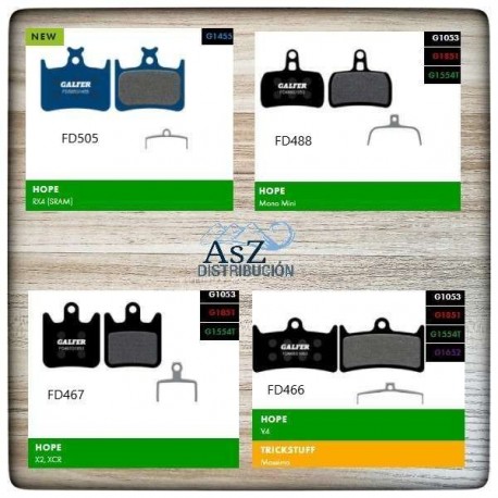 Pastillas Galfer Hope